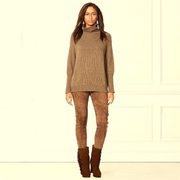 Ralph Lauren 2016 Runway Collection Noette Snuff Calf Suede Fringe Boot 6B NIB - Picture 4 of 16